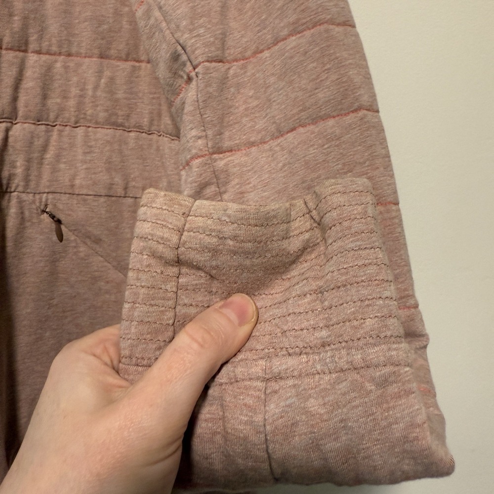 Lululemon The Bomb Bomber Reversible Jacket Bark Berry / Heathered Bark Berry 8 - Picture 11 of 16